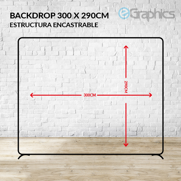 Backdrop 3x290 estructura