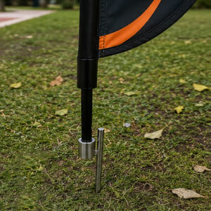 Estaca Premium de Acero Inoxidable para Fly Banner