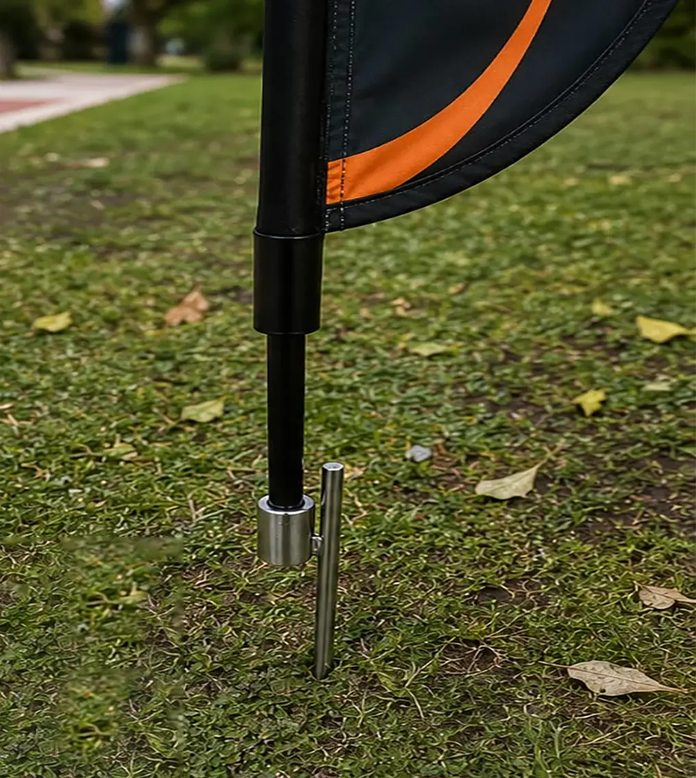 Estaca Premium de Acero Inoxidable para Fly Banner